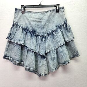 DRIFTWOOD Blue A-Line Denim Skirt